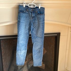 J Brand Star Print Capri Jeans